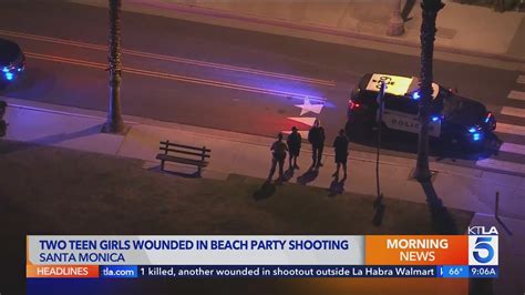 2 teen girls wounded in shooting outside party in Santa Monica 